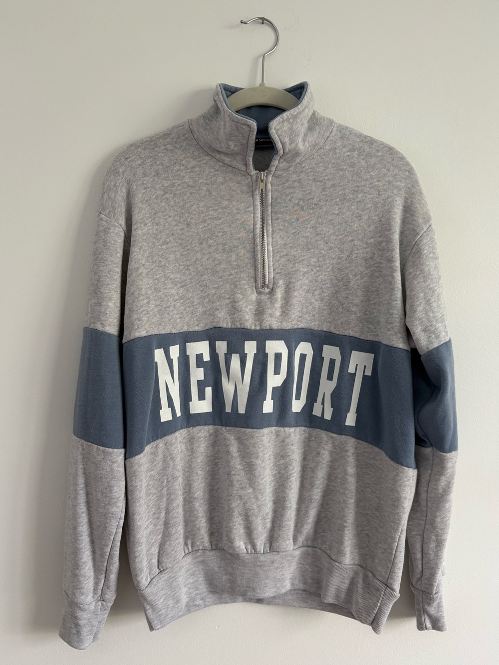 Brandy Melville Newport Quarter Zip Long Sleeve Pullover